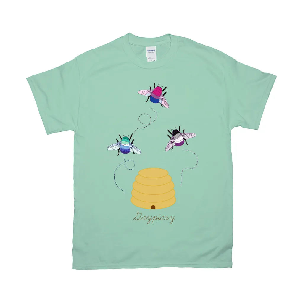 3 Bumblebees - Gaypiary LIGHT | Bumblebee Relaxed Fit Tshirt | Gildan
