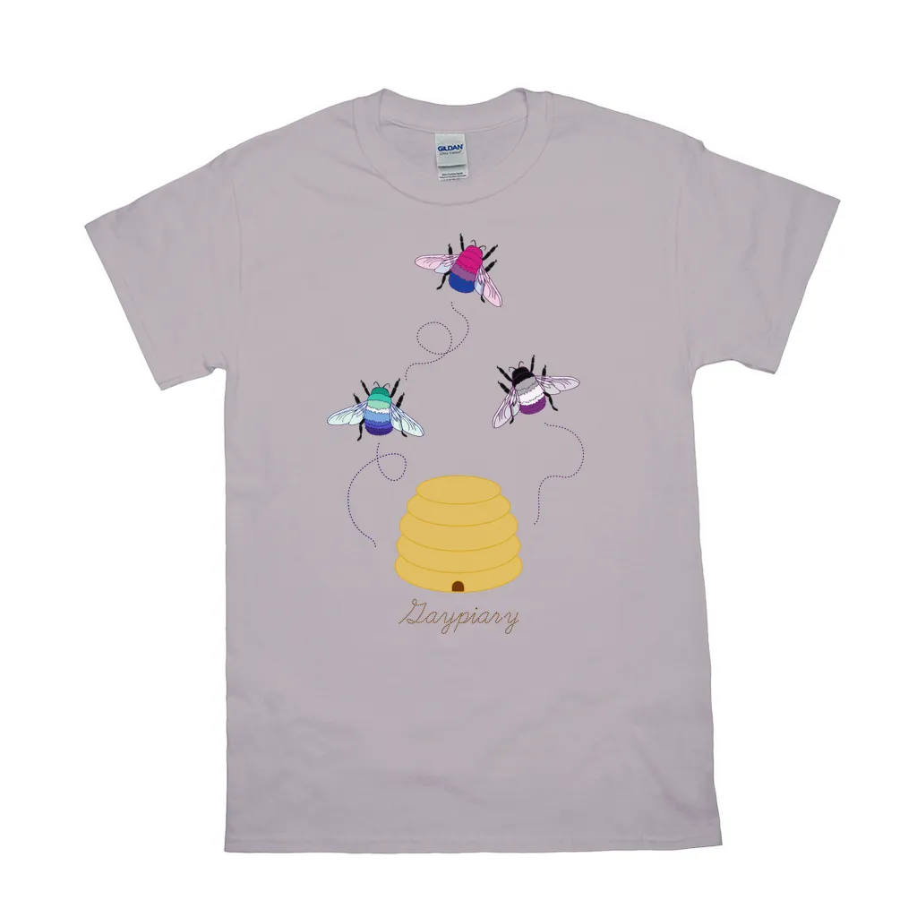 3 Bumblebees - Gaypiary LIGHT | Bumblebee Relaxed Fit Tshirt | Gildan