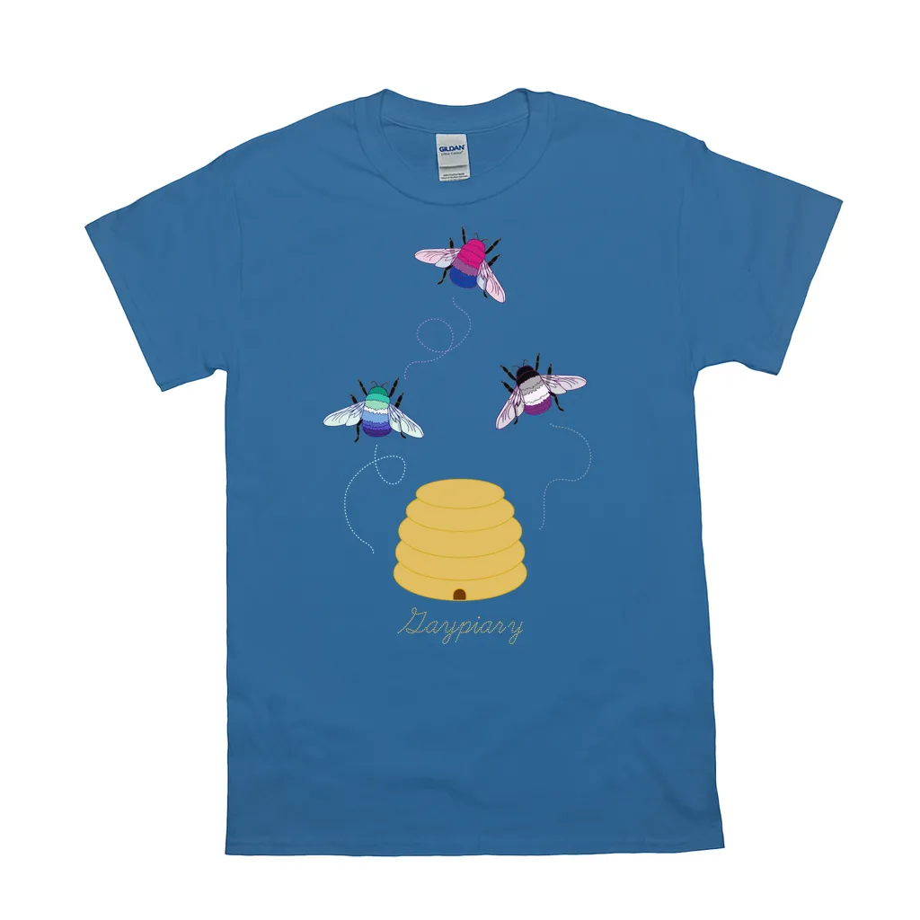 3 Bumblebees - Gaypiary LIGHT | Bumblebee Relaxed Fit Tshirt | Gildan