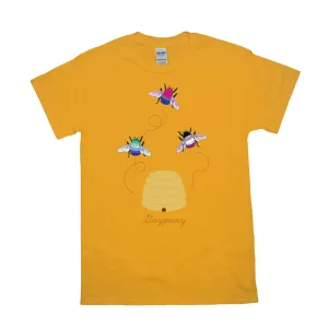 3 Bumblebees - Gaypiary LIGHT | Bumblebee Relaxed Fit Tshirt | Gildan