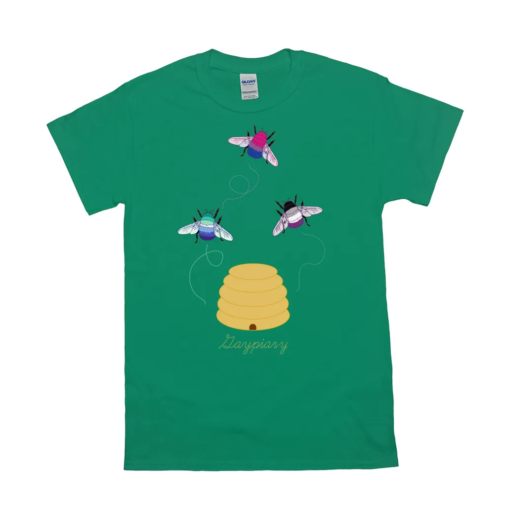 3 Bumblebees - Gaypiary LIGHT | Bumblebee Relaxed Fit Tshirt | Gildan