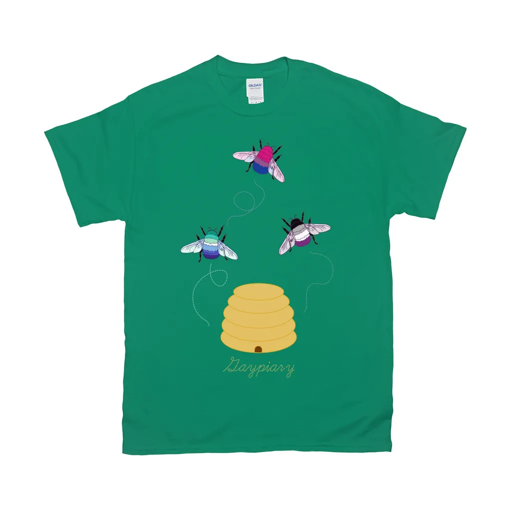 3 Bumblebees - Gaypiary LIGHT | Bumblebee Relaxed Fit Tshirt | Gildan