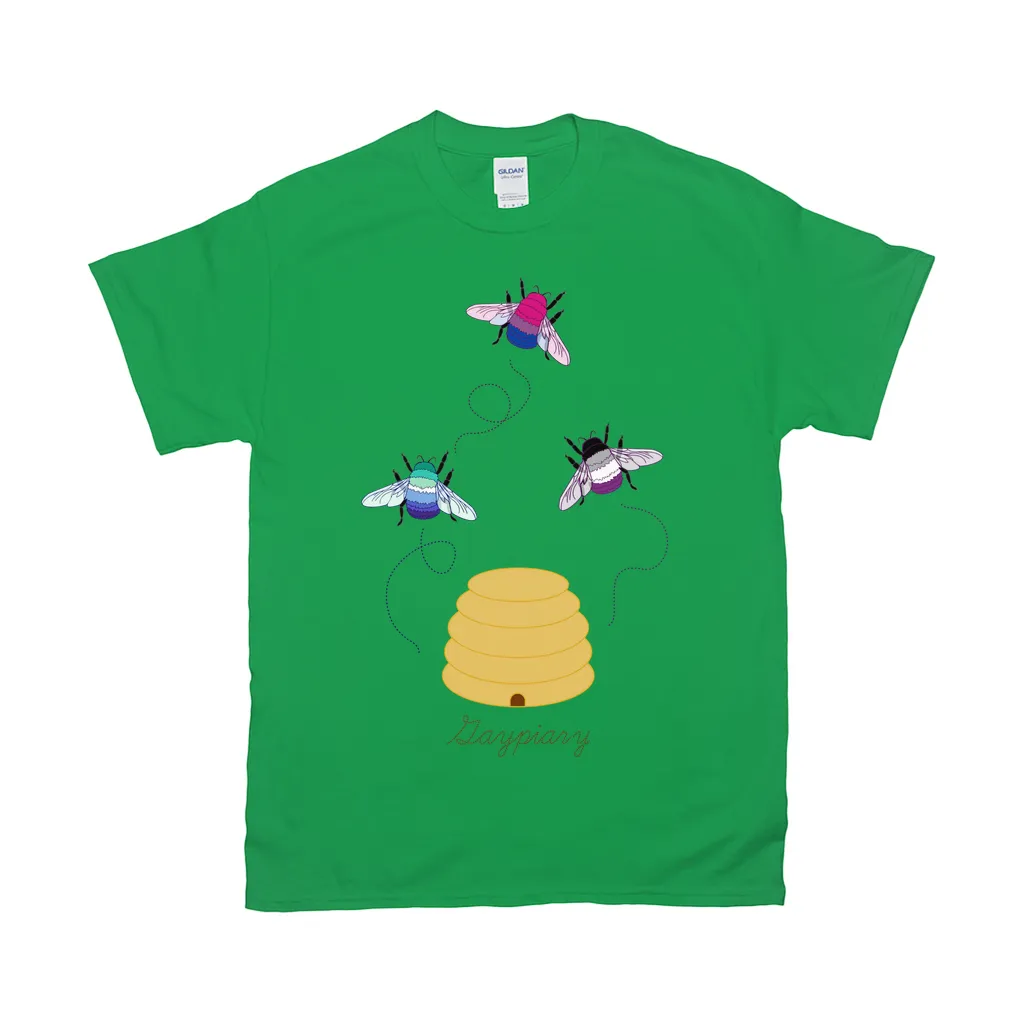 3 Bumblebees - Gaypiary LIGHT | Bumblebee Relaxed Fit Tshirt | Gildan