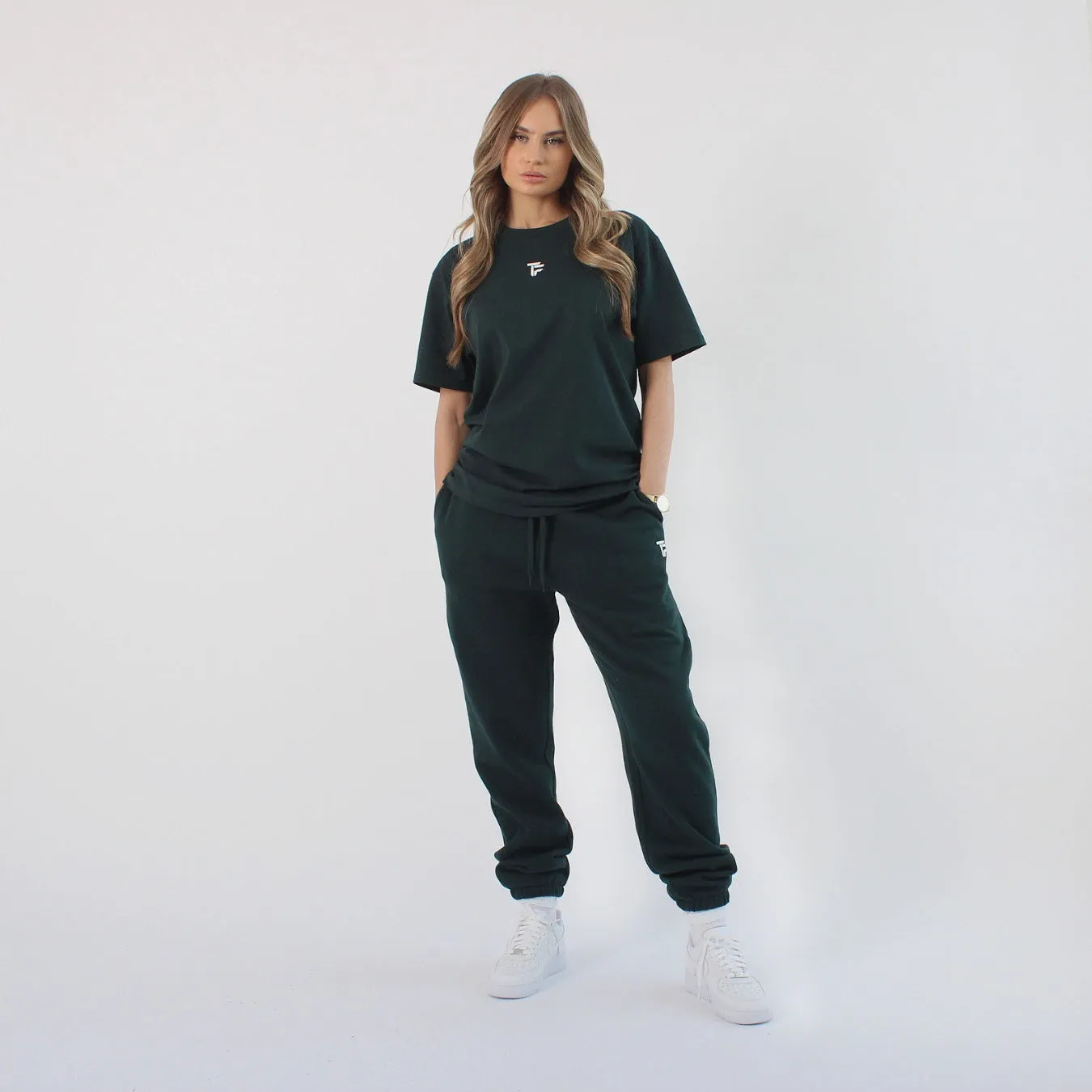 304 Womens TOF Essentials Joggers Pine Green