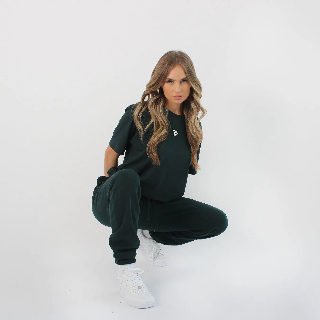 304 Womens TOF Essentials Joggers Pine Green