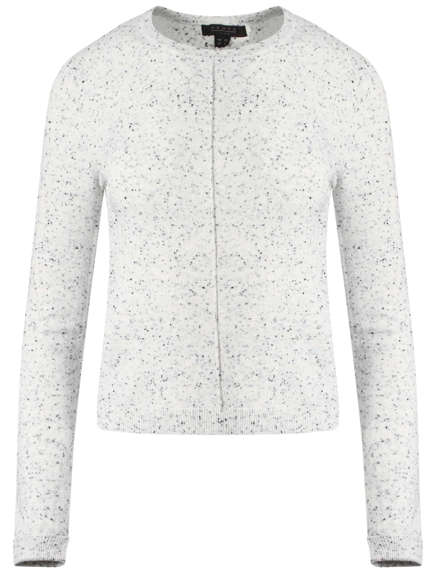 Amara Reya Navy flecked front seam jumper