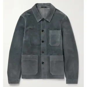 Best Looking Style Genuine Suede Chore Leather Jacket