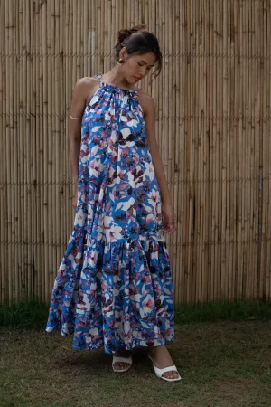 Blue Cotton Breezy Orchid Oasis Dress