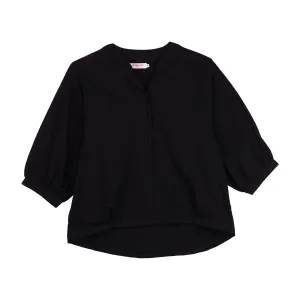 Bobson Japanese Ladies Basic Tees Relaxed Fit 144706 (Black)