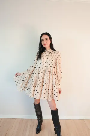 Bow-Tied Bliss Smock Dress