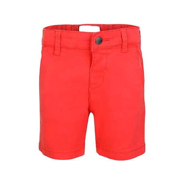 BOYS BASIC TWILL CHINOS SHORTS - RED