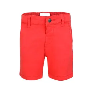 BOYS BASIC TWILL CHINOS SHORTS - RED
