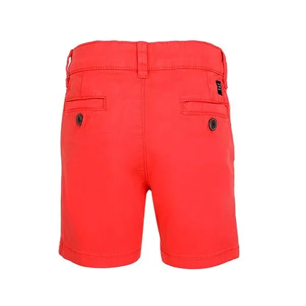 BOYS BASIC TWILL CHINOS SHORTS - RED