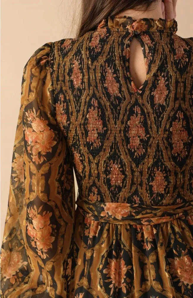 Braelyn Woven Midi Dress