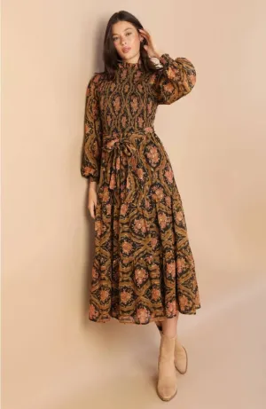 Braelyn Woven Midi Dress