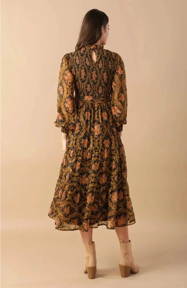 Braelyn Woven Midi Dress