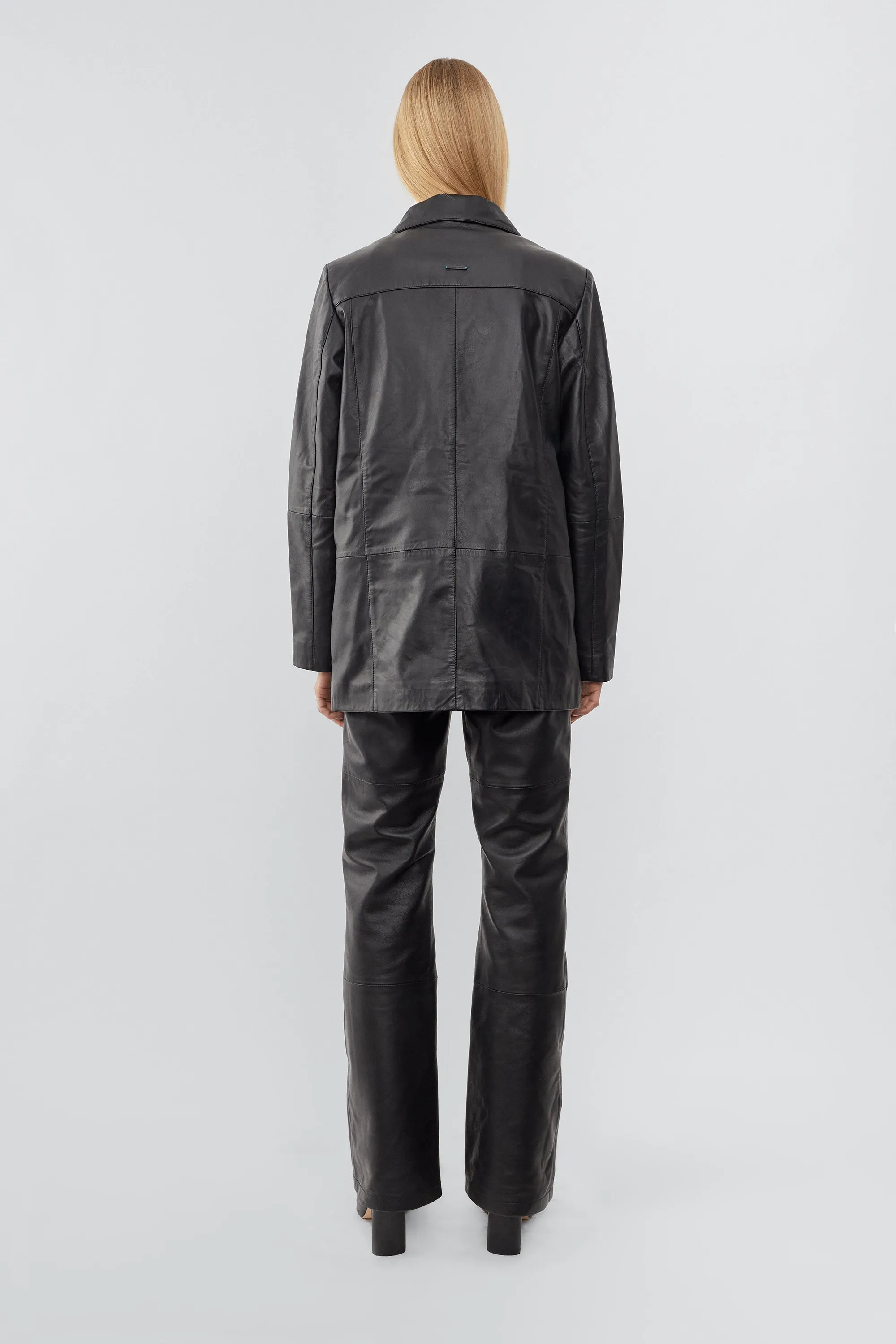 Brooke Leather Blazer