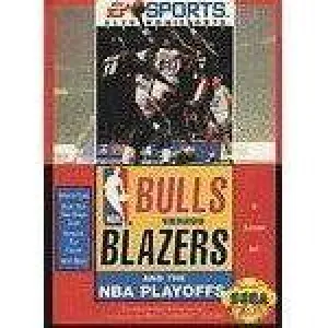 Bulls Vs Blazers And The NBA Playoffs - Sega Genesis