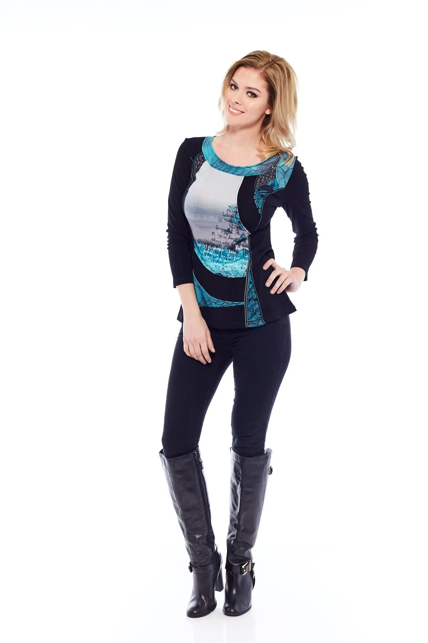 Buy Long Sleeve Peacock Print Dresses Online