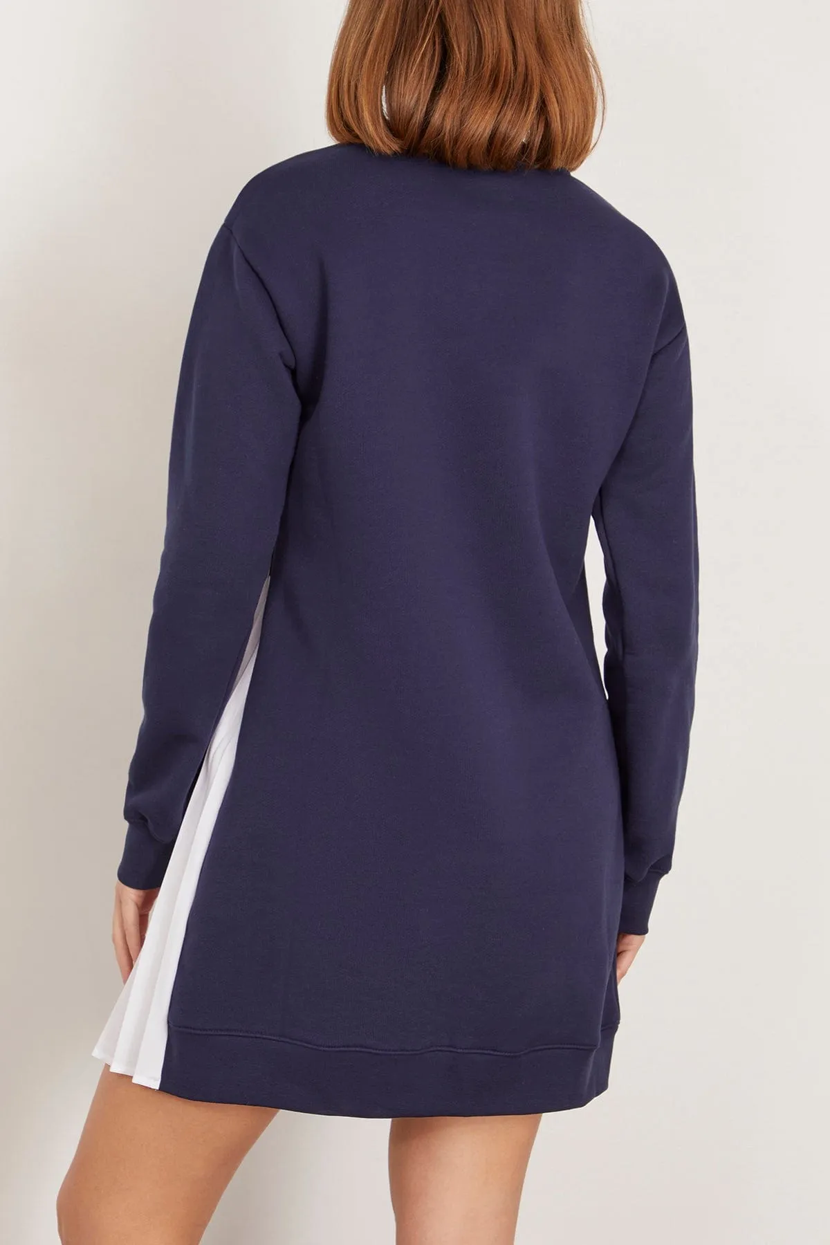 Callie Dress in Maritime Blue/White