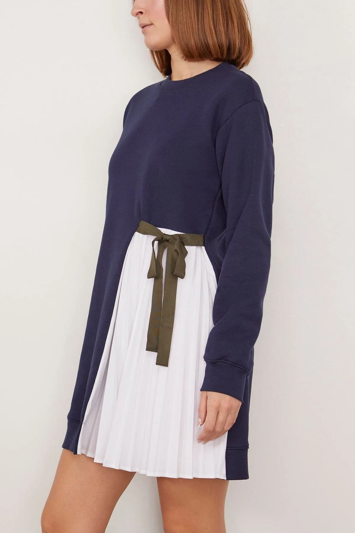 Callie Dress in Maritime Blue/White