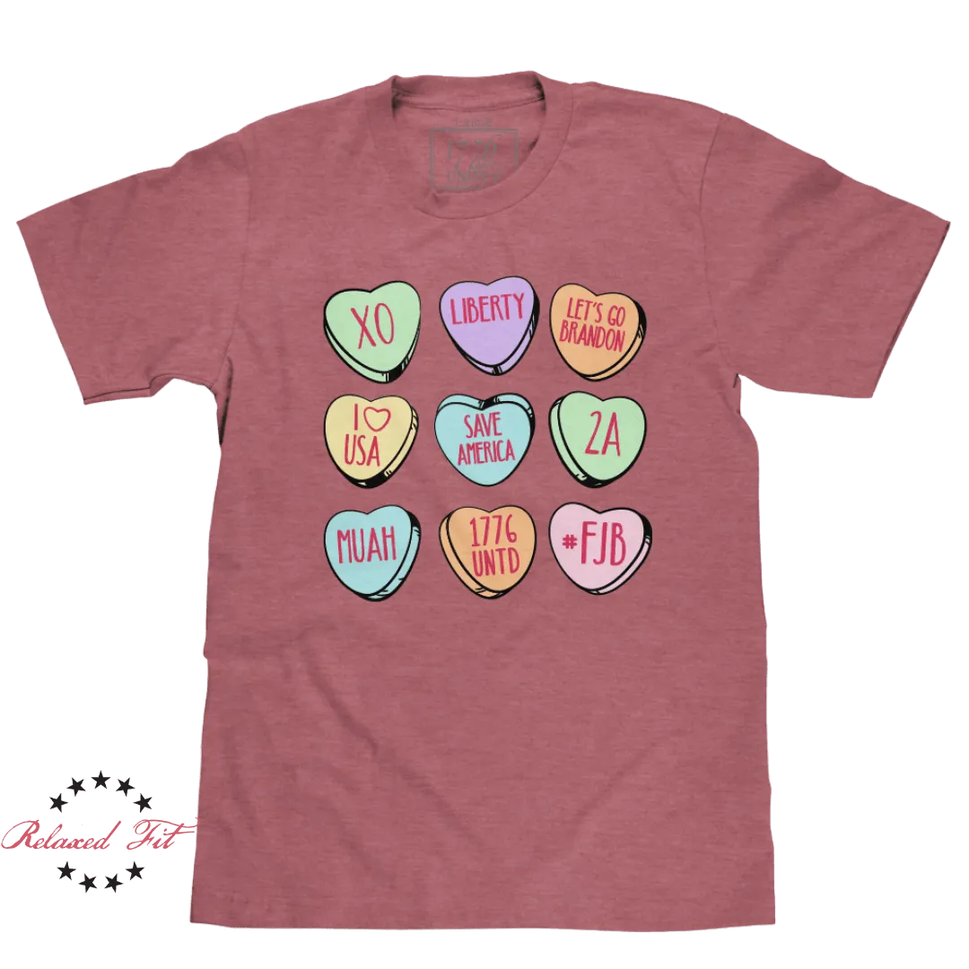 Candy Hearts - Women's Relaxed Fit