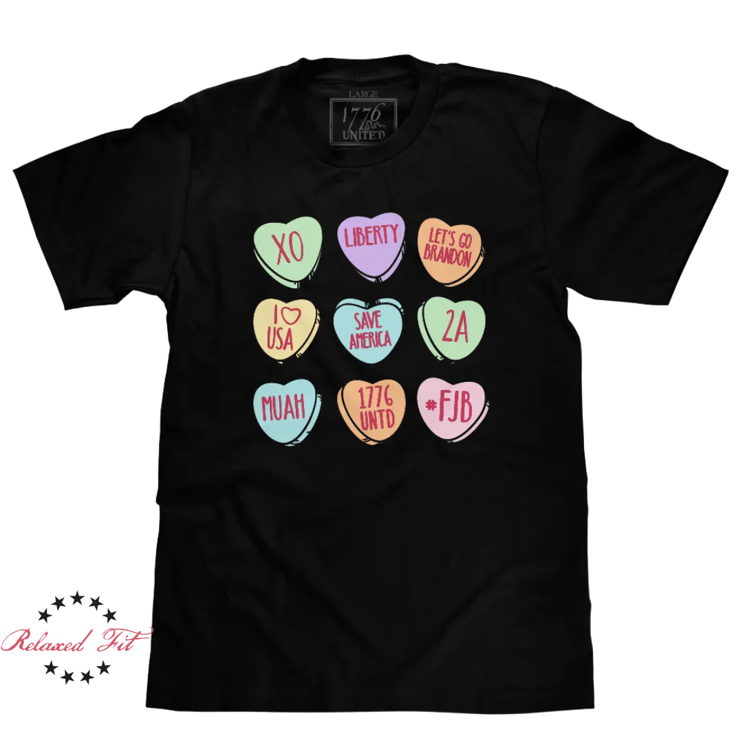 Candy Hearts - Women's Relaxed Fit