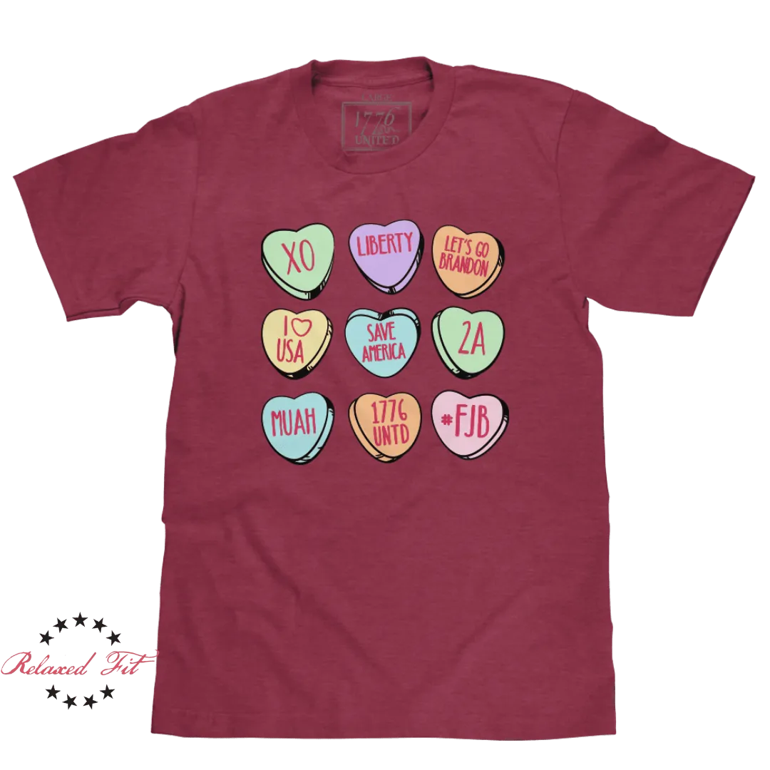 Candy Hearts - Women's Relaxed Fit