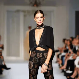 Cape Style Cropped Beaded Jacket