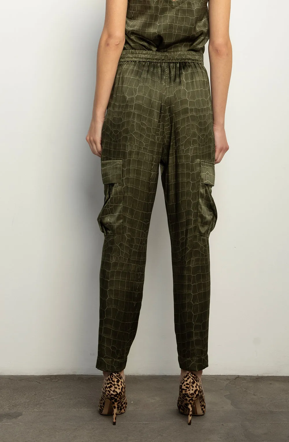 Cargo Pant   Army Croc