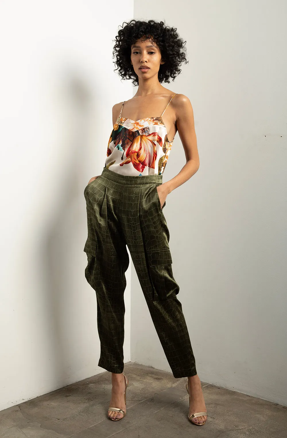 Cargo Pant   Army Croc