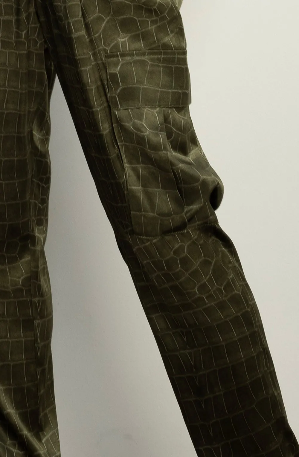 Cargo Pant   Army Croc