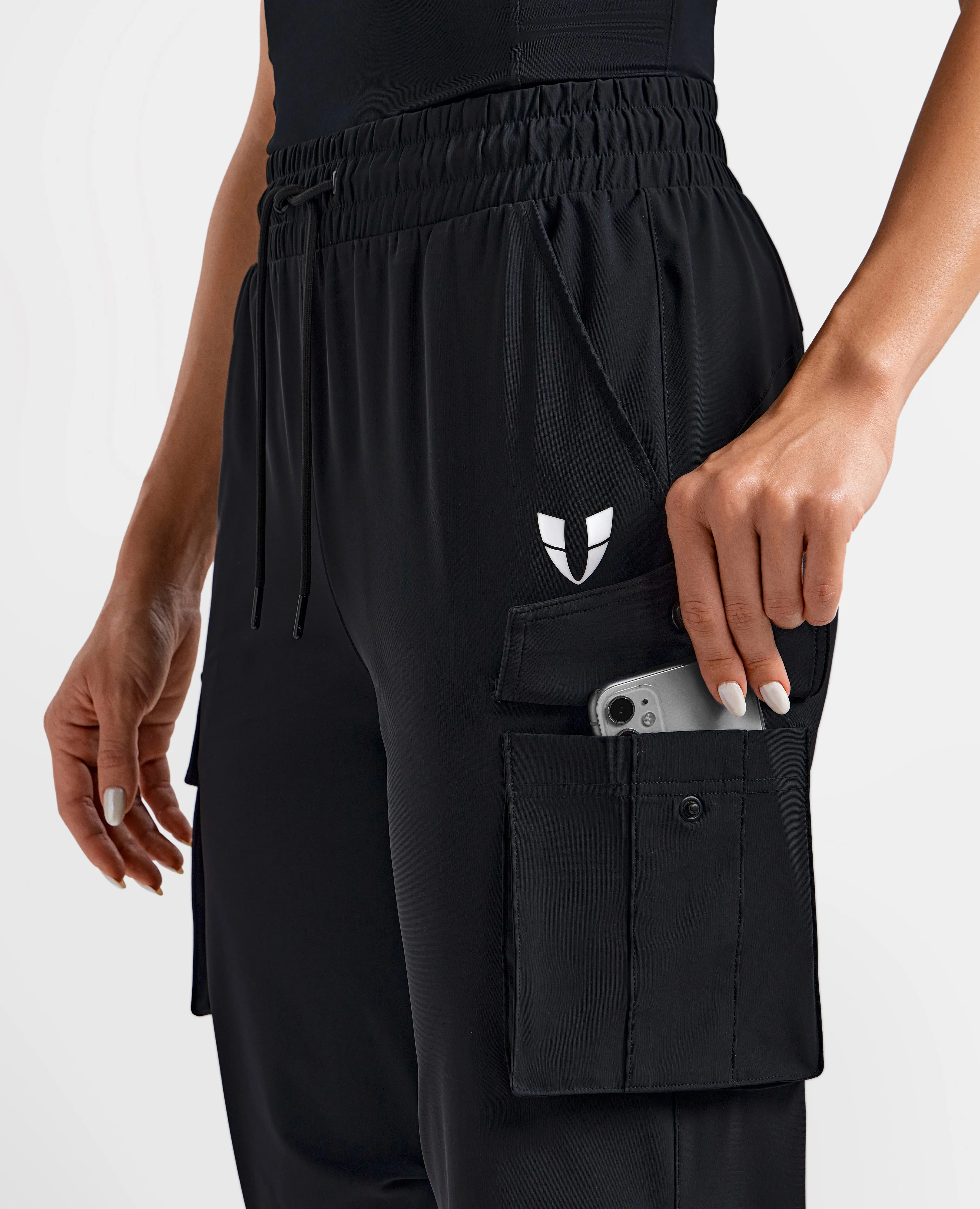 Cargo Pocket Joggers - Black