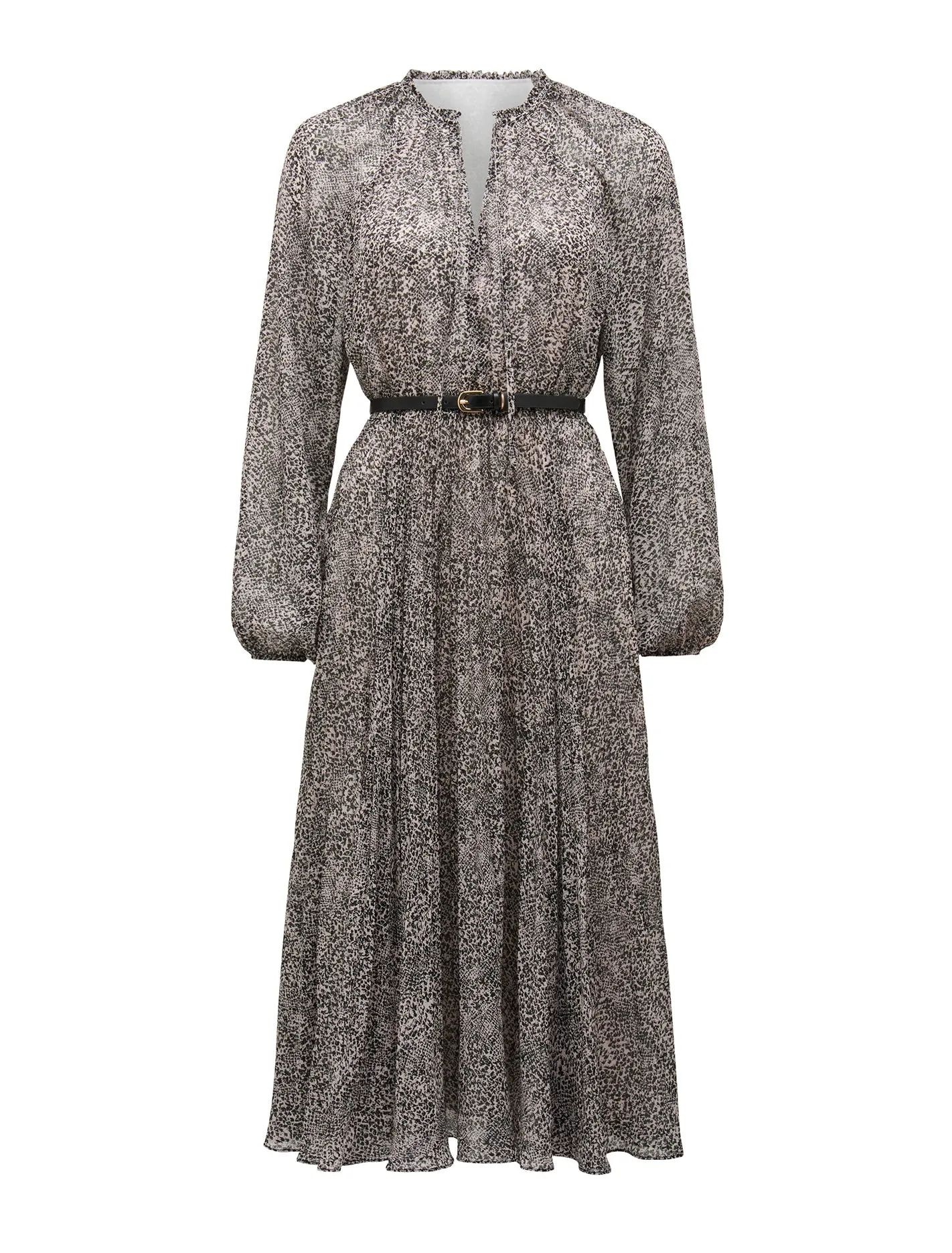 Carmen Pleated Midi Dress