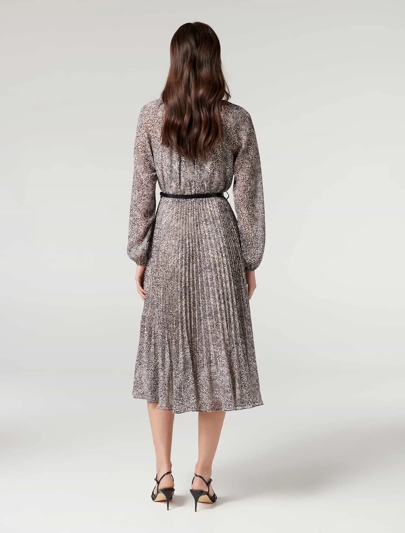 Carmen Pleated Midi Dress
