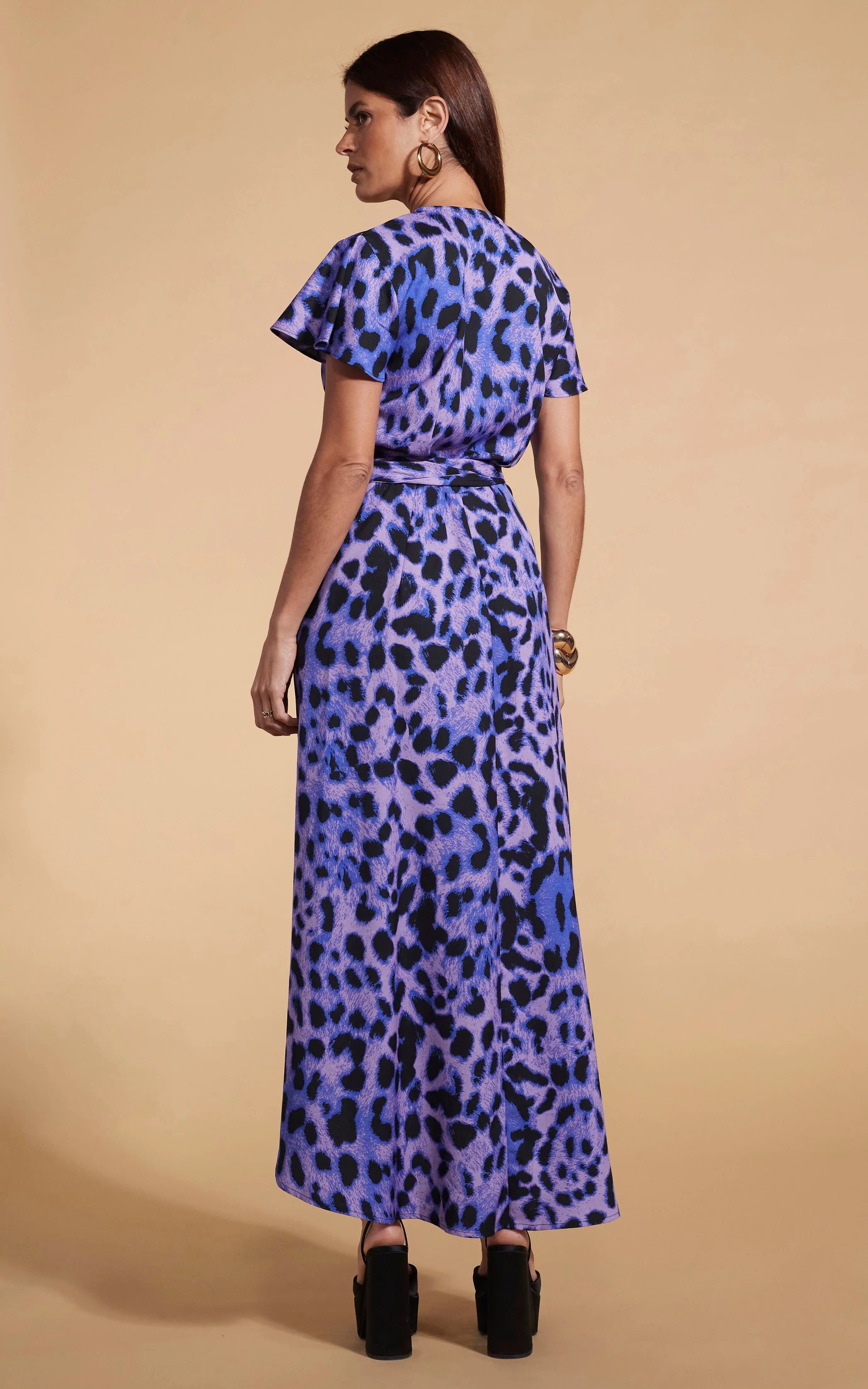 Cayenne Dress In Lilac Leopard