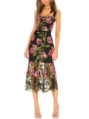 Cordelia Midi Dress in Multicolor