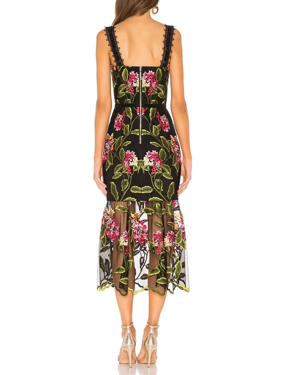 Cordelia Midi Dress in Multicolor