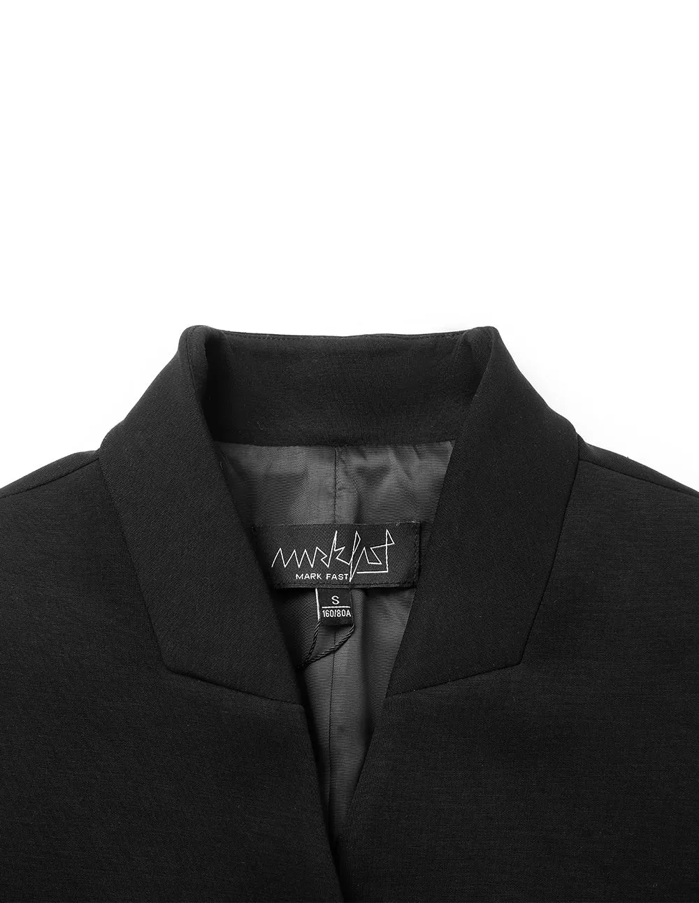 Couple Style Collarless Shoulder Pad Blazer