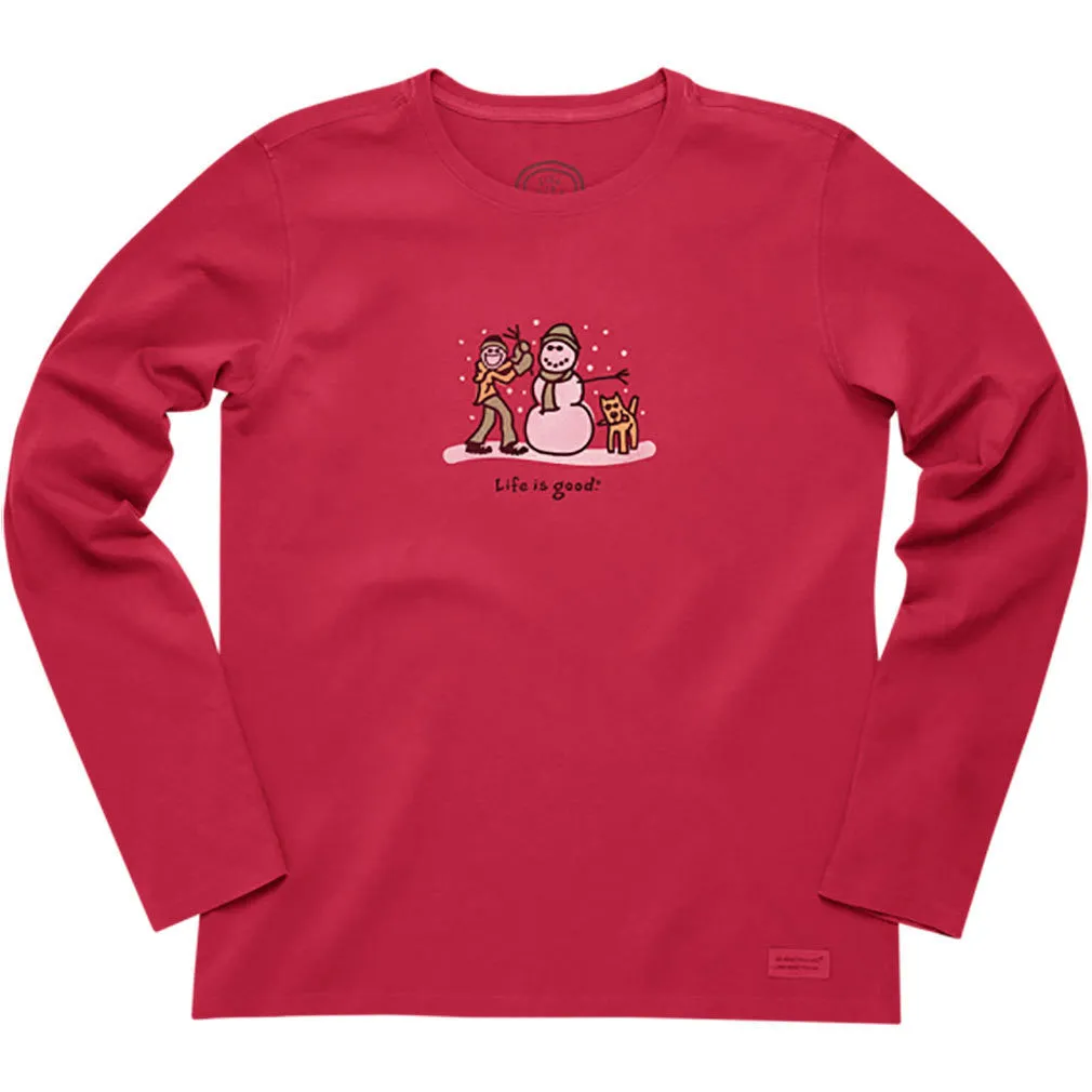 Crusher L/S Holiday Snowman T-Shirt by Life is good