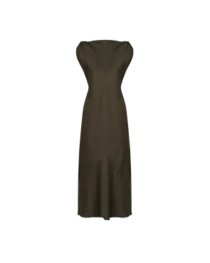 CURTIS MIDI DRESS JETTA GREEN