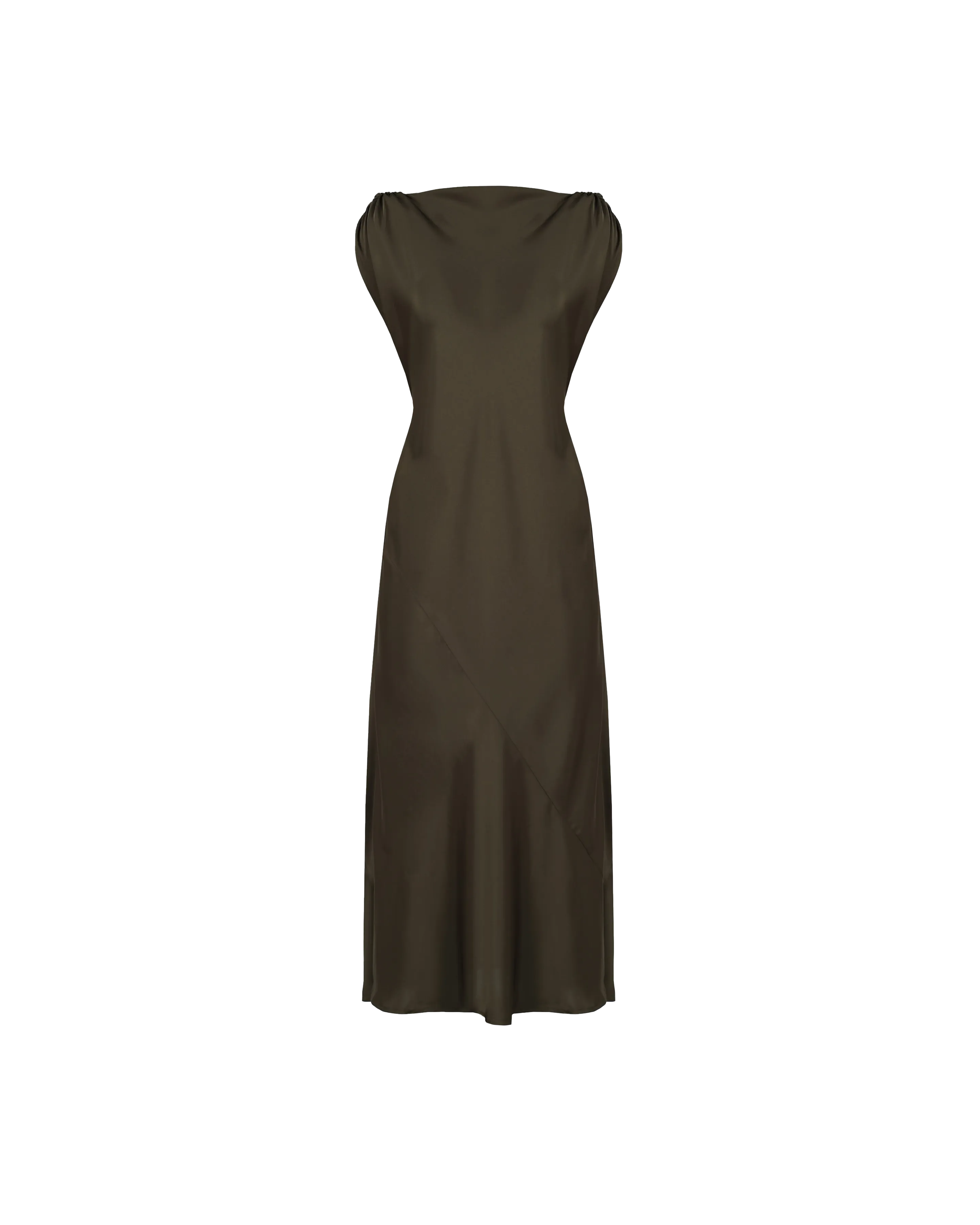 CURTIS MIDI DRESS JETTA GREEN