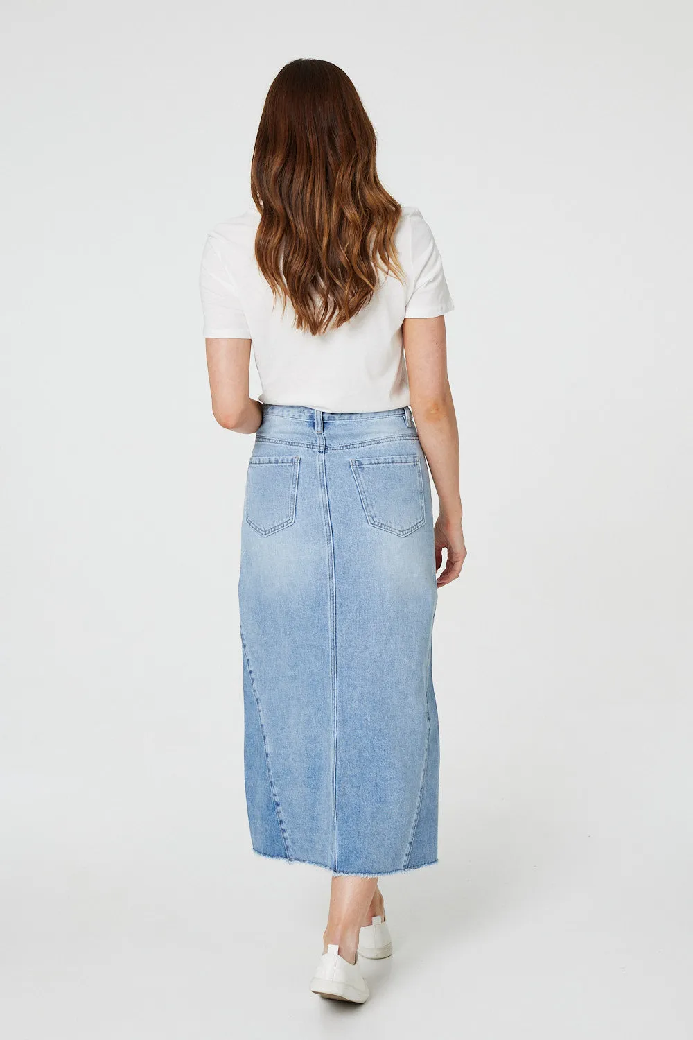 Denim Midi Skirt