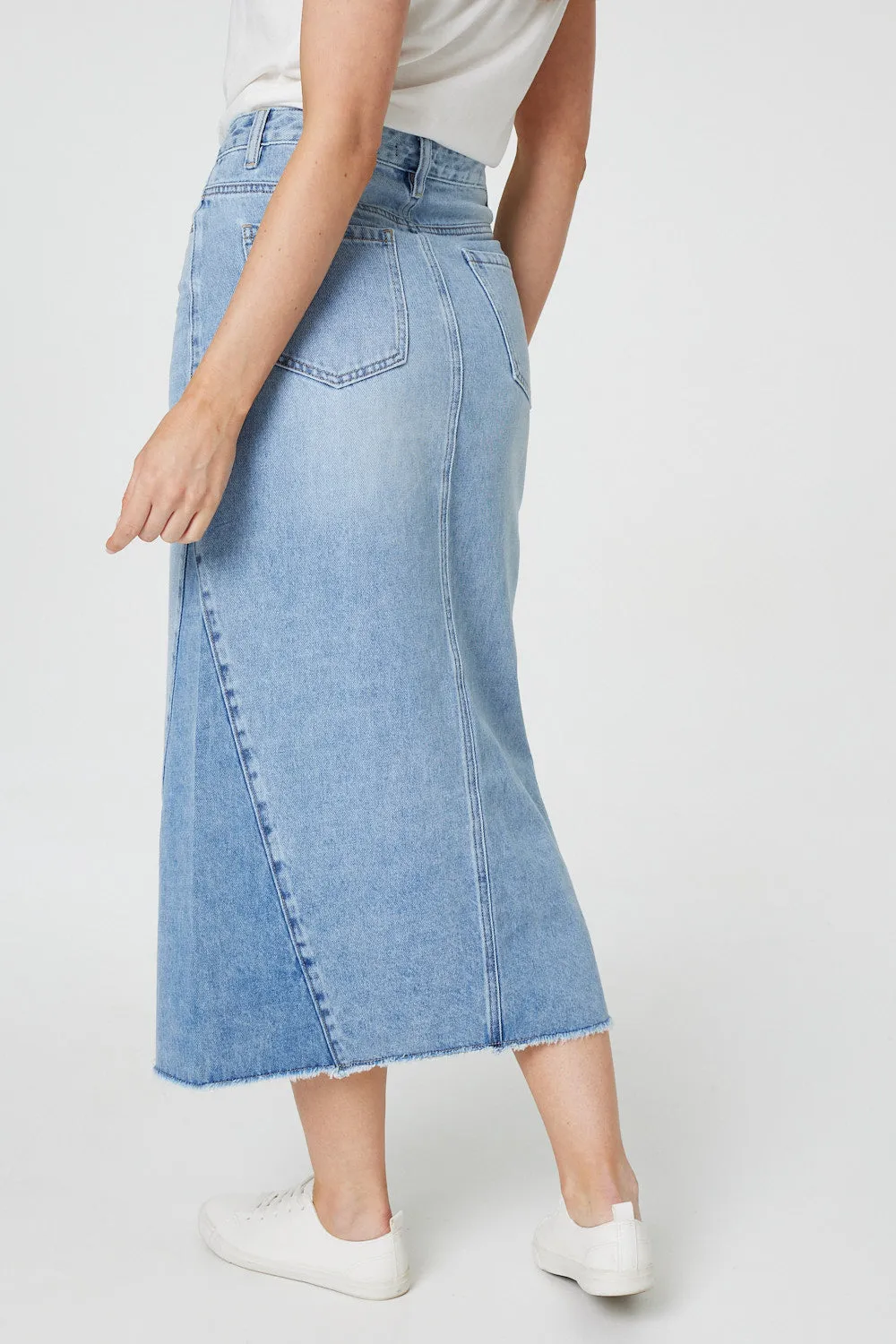 Denim Midi Skirt