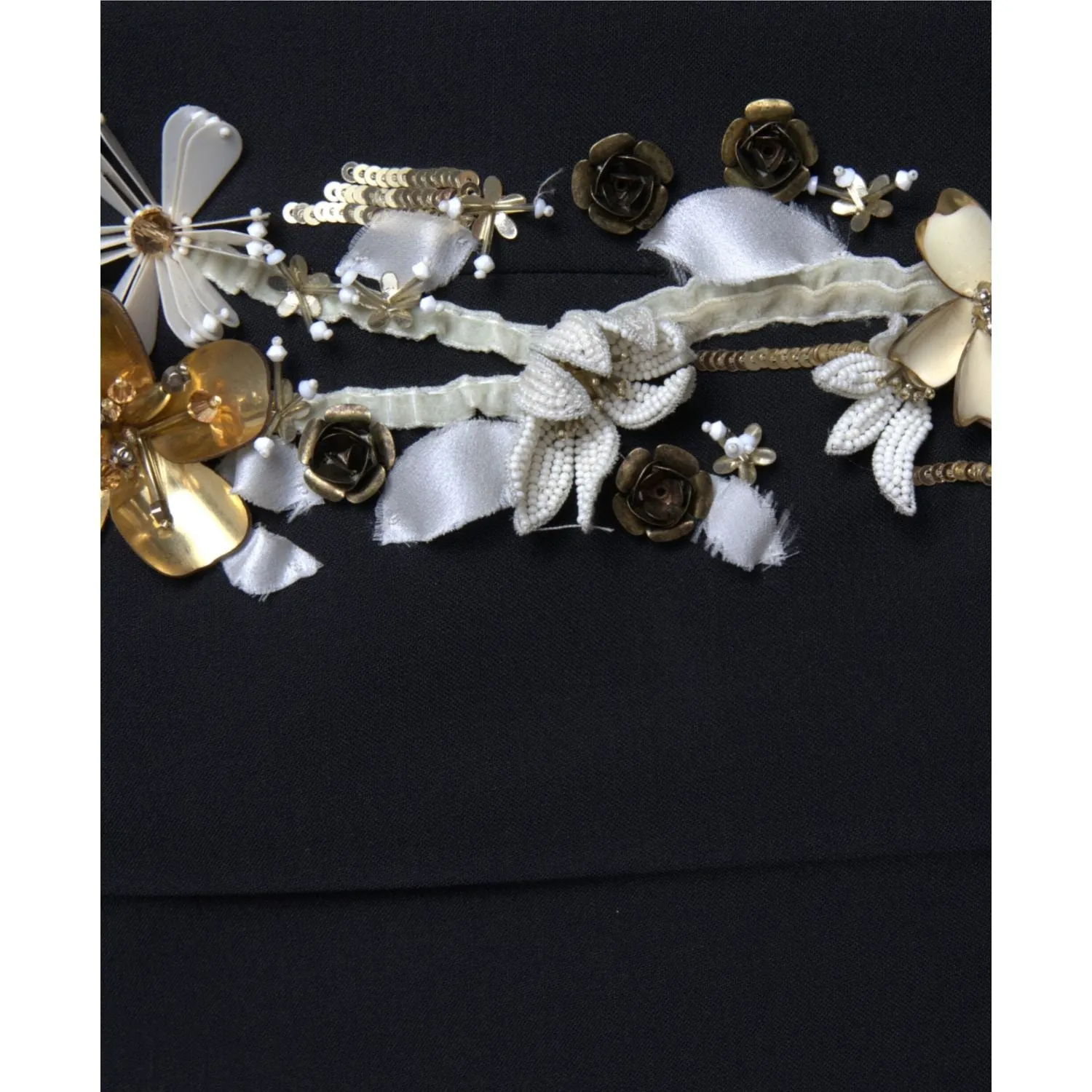 Dolce & Gabbana Elegant High Waist Floral Tapered Pants