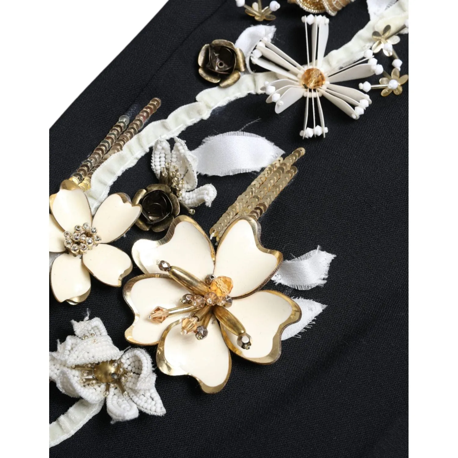 Dolce & Gabbana Elegant High Waist Floral Tapered Pants