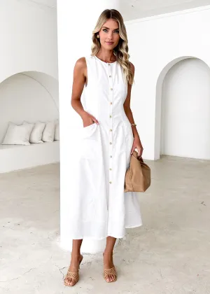 Drifter Midi Dress - Off White