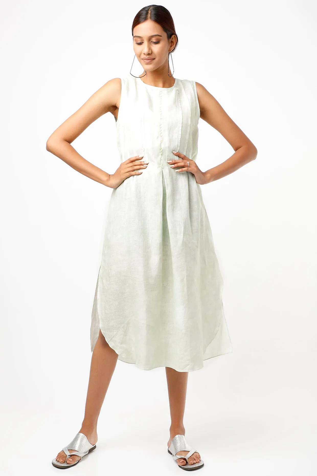 Dusky Mint Vintage Blossom Dress
