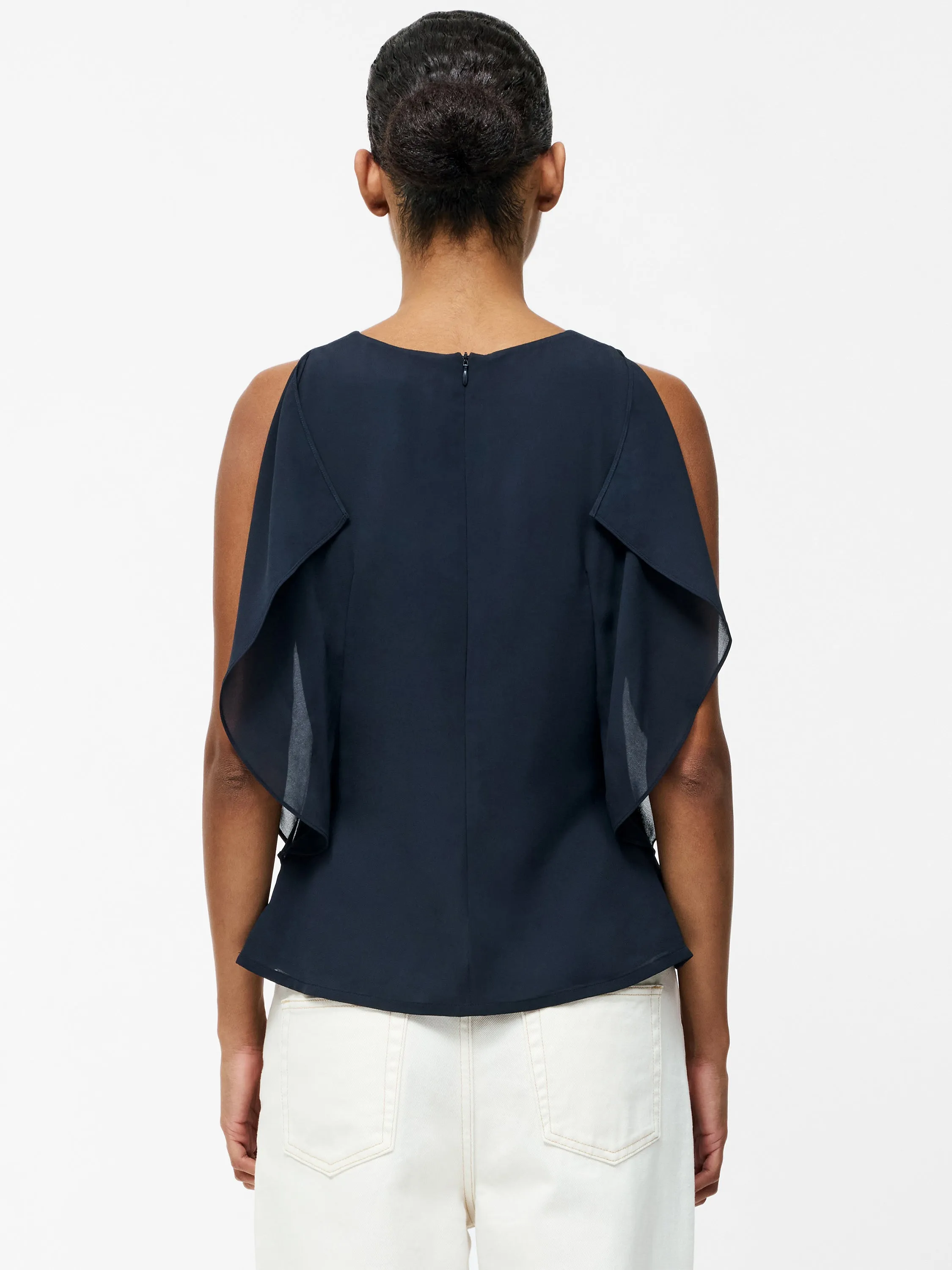 Eden Georgette Flutter Sleeve Top