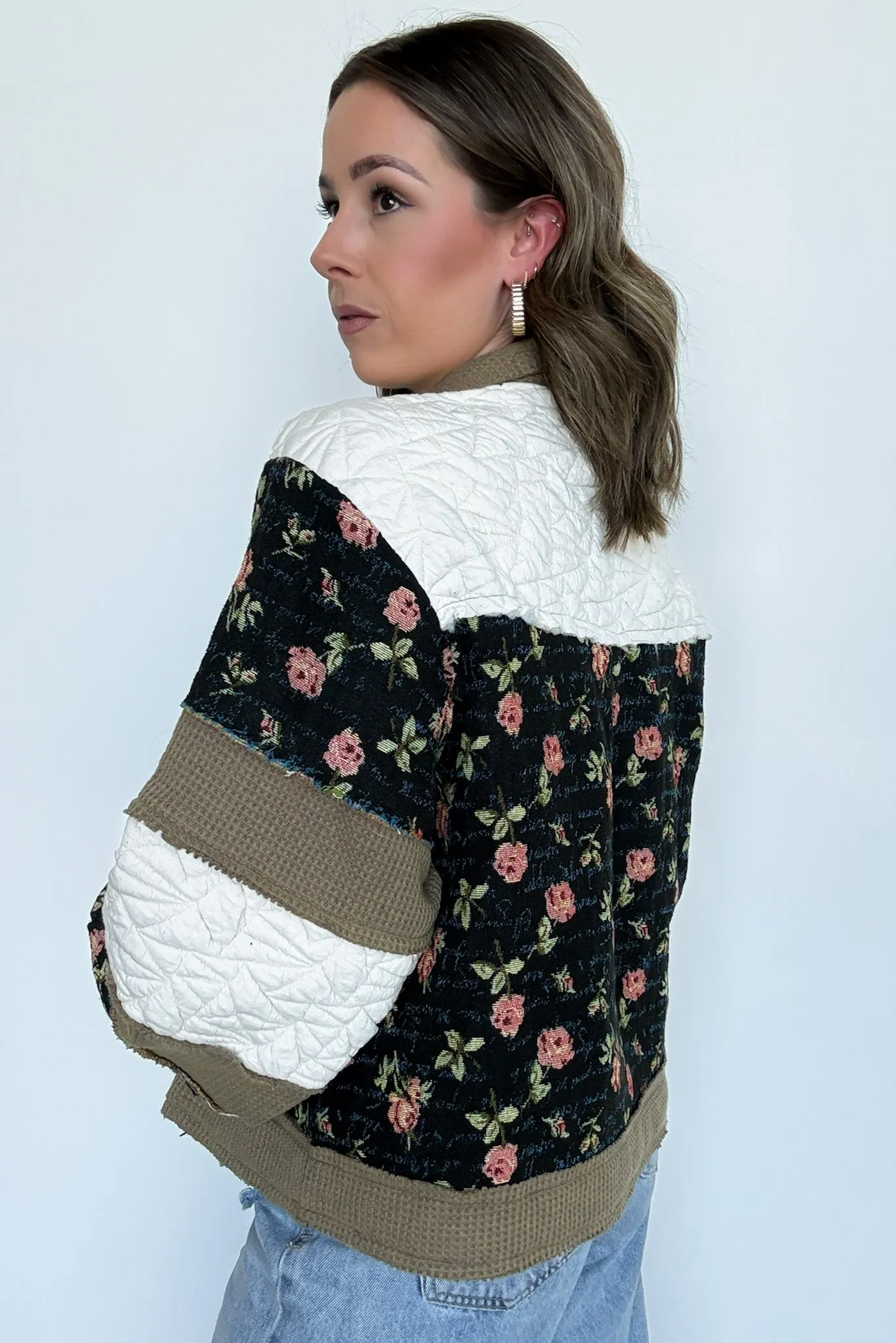 Effortless Escape Floral Patched Jacket